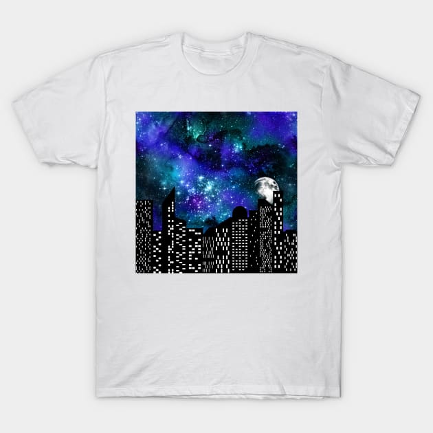 Cityscape Art T-Shirt by Tribun Dash